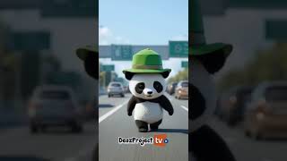 A cute panda who got lost meets his parents #panda #shorts #animalcute