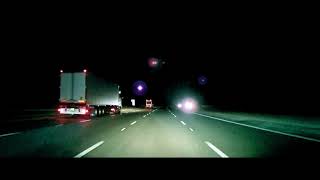 ASMR Motorway Driving. M3 Southbound at night. No music or talking.