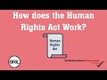 How does the Human Rights Act work?