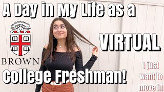 College Day in the Life of a *Virtual* Brown University Freshman || Cecile S