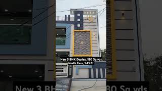 1.45 Cr New 3BHK Duplex 180 SqYds, 2650sft 9553064315  NorthFace #houseforsale #3BHKVilla #hyderabad