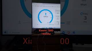 SPEEDTEST ENTRE XIAOMI 7000 E PLACA WIFI FENVI AX210 #shorts #wifi6 #mundialrecord