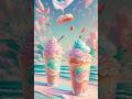 Iced latte ai animation 4k #shorts