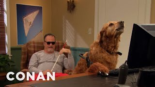 This Porn For The Blind Sketch Is Filled With Errors! | CONAN on TBS