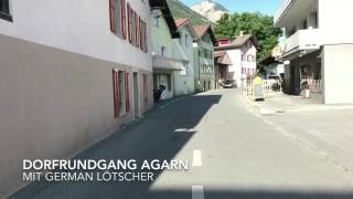 Dorfrundgang in Agarn mit German Lötscher