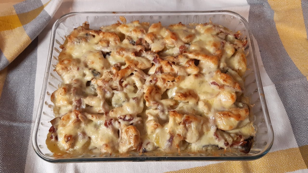 Gratin De Pommes De Terre, Poulet Et Champignons 🥬🧀#263 - YouTube