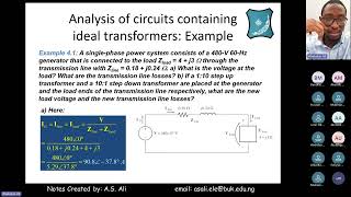 LECTURE 04: Real Single-Phase Transformers