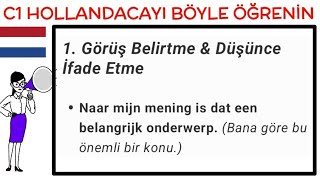 HOLLANDACA ÖĞRENİYORUM,C1 CUMLELER ILE FLEMENKÇE GELİŞTİR,(Nederlands,dutch)