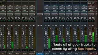 Pro Tools Tech Tip — Bouncing Multiple Stems