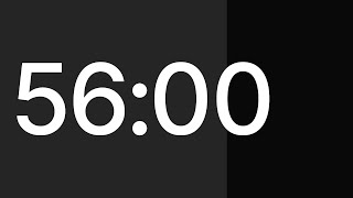⏱ 56 Minute Timer with Alarm | Temporizador 56 minutos | Cronômetro 56 minutos | 56분 타이머 | 56分タイマー