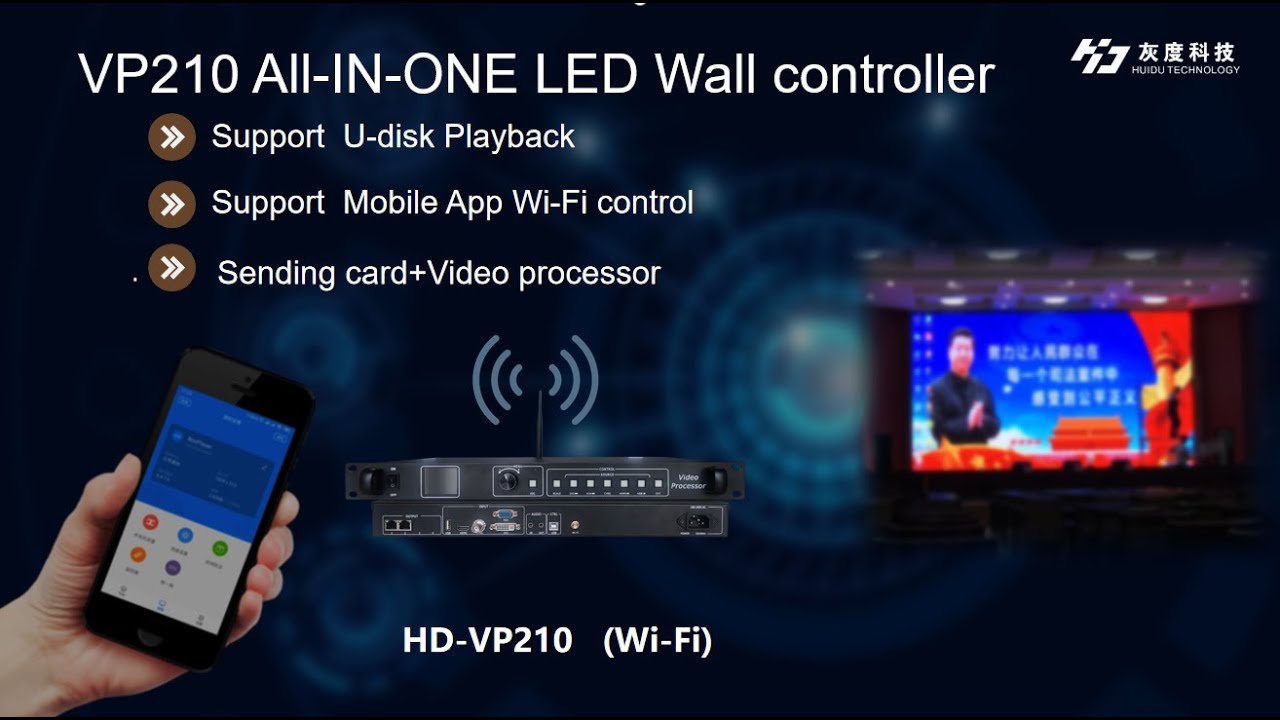 Huidu Controller Video Tutorial-Upgraded Version Of VP210 Led Wall ...