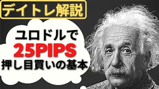 【FX 25pips】ユーロドルでシンプルに押し目買いした方法 | デイトレ解説