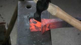 ABANA Curriculum - Upset and cut heel tenon - level 7