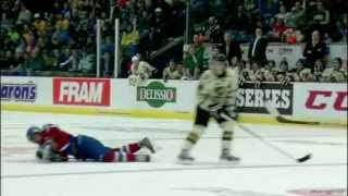 Vladislav Namestnikov huge hit on Klarc Wilson. May 22nd 2012