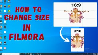 How to change size in Filmora l 16:9 to 9:16 shorts/tiktok video size l  filmora change aspect ratio