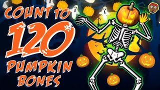 Halloween Count to 120 Rap for Kids | Redoo Just Dance Skeletons | 120 Pumpkin Bones 🎃 | PhonicsMan