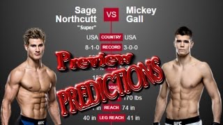 UFC ON FOX 22: Sage Northcutt vs Mickey Gall Preview & Predictions