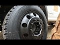 22.5 semi wheels on the f550 service truck