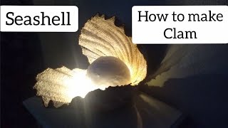 How to make seashell or clam from cement.seashell making step by step.DIY seashell light.craft ideas