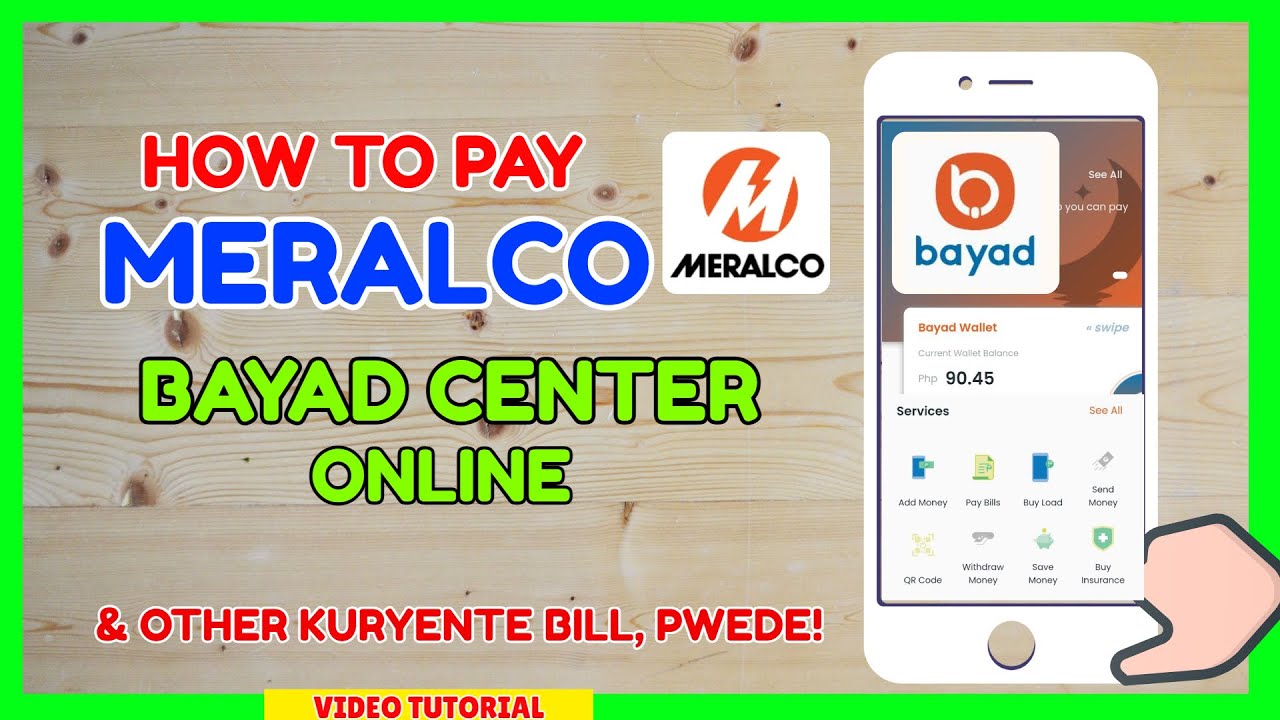 How To Pay Meralco Using Bayad Center Mobile App Online - YouTube