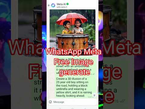 WhatsApp meta ai imagen generar meta ai whatsapp whatsapp meta ai #shorts #ytshorts