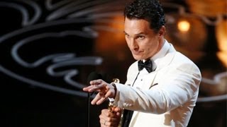 Oscars 2014 :  Matthew McConaughey Wins Best Actor For Dallas Buyers Club