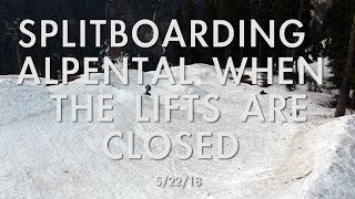 Snowboarding Alpental in Late May [Ski Area Closed]