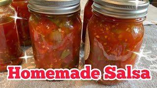 How To Make Salsa—-Approved Canning Recipe #canning #tomatoes #preparing #food #pantry