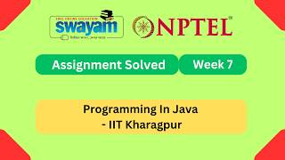 Programming In Java Week 7 || NPTEL ANSWERS | My Swayam | IIT Kharagpur #nptel #nptel2026 #myswayam
