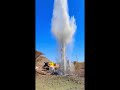 water blast￼ in this ￼borewell borewellmachine waterfall @balaji borewell dechu￼