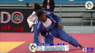 Judo 2013 World Championships Junior Ljubljana: Malonga (FRA) - Portuondo Isasi (CAN) [-78kg] bronze