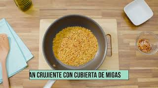 Cobertura Crujiente de Migas de Pan