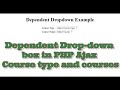 How to display dependent dropdown | dynamic dropdown box in php
