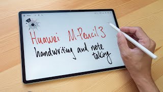 MatePad 12X \u0026 M-Pencil 3 handwriting \u0026 note taking test