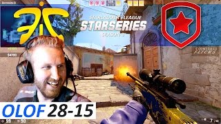 olofmeister 28-15 / Gambit vs fnatic / Inferno / SL i-League StarSeries S3 Finals