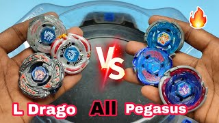 All L Drago vs All Pegasus 🔥 Beyblades Battle metal | In Hindi