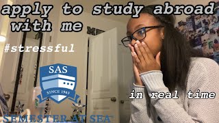 Apply to study abroad with me: Semester at Sea application