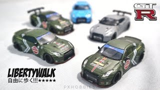 MINI GT VS FAKE NISSAN GTR R35 ZERO FIGHTER DUCKTAIL LIBERTY WALK - LB PERFORMANCE