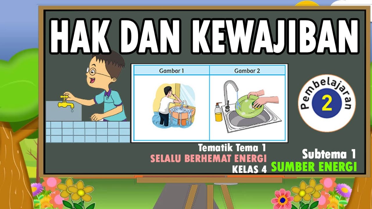 Hak Dan Kewajiban Kelas 4 Tema 2 - YouTube