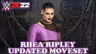 WWE 2K22 Rhea Ripley Updated Moveset