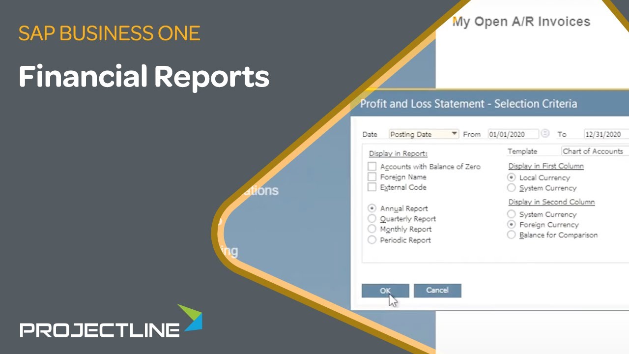 SAP Business One Financial Reports | ERP Demo For SMEs - YouTube