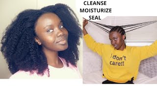 My Healthy Hair Routine for Hair Growth while Protecting styling| Quick Weekly Mini Wash Day Routine