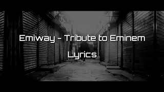 Emiway - Tribute to Eminem (Lyrics / Lyrics video)