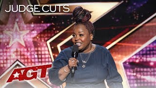 Comedian Jackie Fabulous Delivers HILARIOUS And Relatable Jokes - America's Got Talent 2019