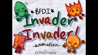 Invader Invader animation | ft. leafy, pin, coiny and firey | bfdi | object show