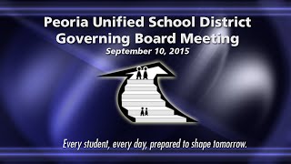 PUSD Governing Board Meeting (September 10, 2015)