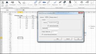 Kernel Density Estimation in Excel