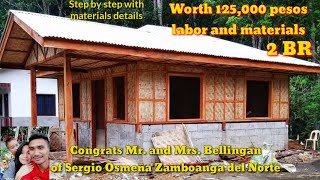 Worth 125,000 pesos labor and materials | Half concrete half amakan|house of Mr. and Mrs. Bellingan