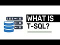 What is T-SQL? - T-SQL FULL Tutorial For Beginners | Lesson 1