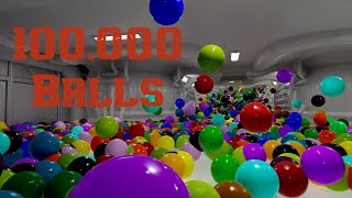 Colored Balls Space Marble run! - Blender molecular physics animation in cycles